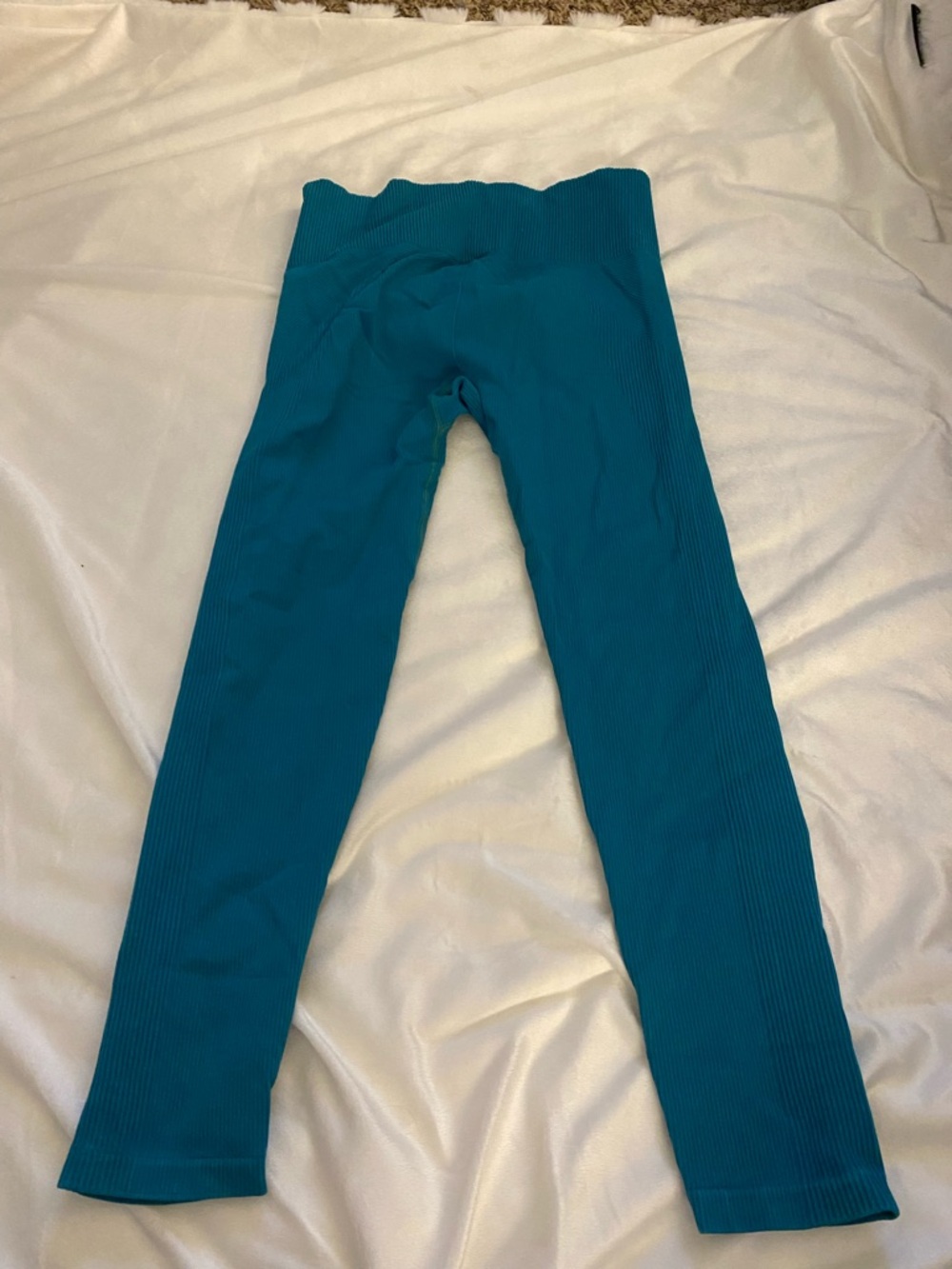 JoyLab Teal Ribbed Kids Leggings